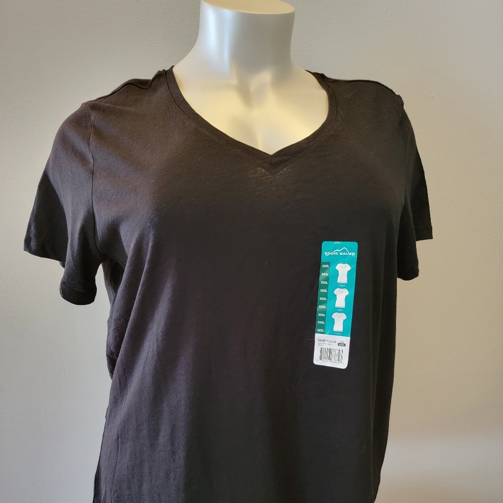 Eddie Bauer V-Neck Tee, 3X